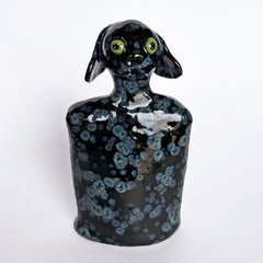 Little Black Crystal Dog #10 by Mark Rayner