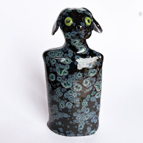 Little Black Crystal Dog #1 by Mark Rayner
