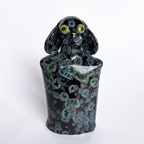 Little Black Crystal Dog #2 by Mark Rayner