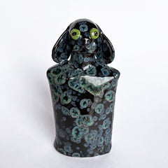 Little Black Crystal Dog #2 by Mark Rayner