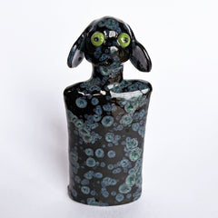 Little Black Crystal Dog #3 by Mark Rayner