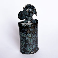 Little Black Crystal Dog #3 by Mark Rayner