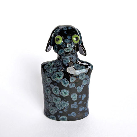 Little Black Crystal Dog #4 by Mark Rayner