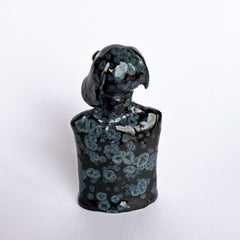 Little Black Crystal Dog #4 by Mark Rayner