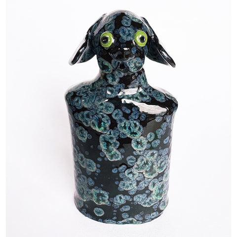 Little Black Crystal Dog #6 by Mark Rayner