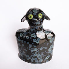 Little Black Crystal Dog #8 by Mark Rayner