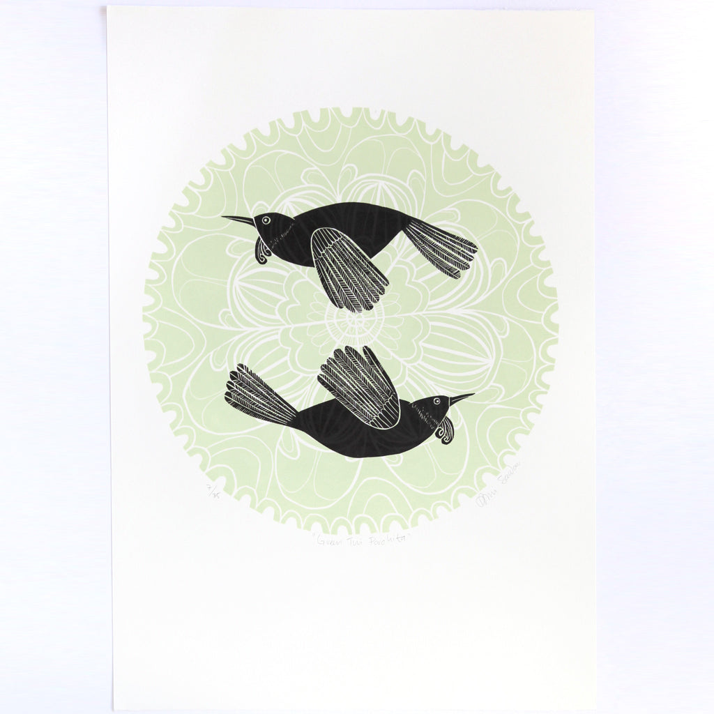 Green Tui Porohita by Annie Sandano