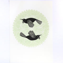 Green Tui Porohita by Annie Sandano