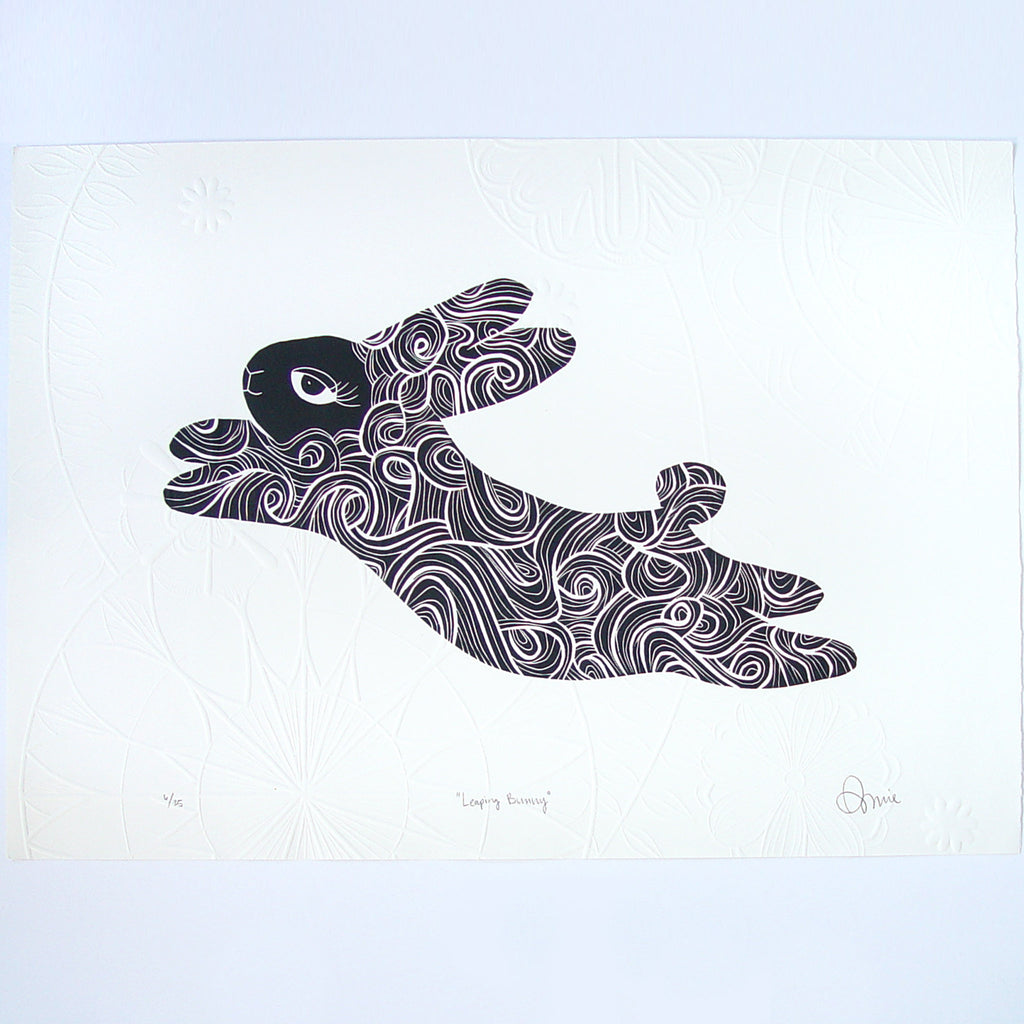 Leaping Bunny by Annie Sandano
