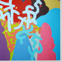 Landscape surrounded by night light and stars by Tevita Sung, New Work