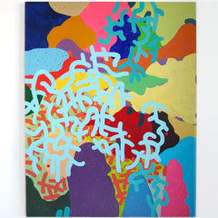Landscape surrounded by night light and stars by Tevita Sung, New Work