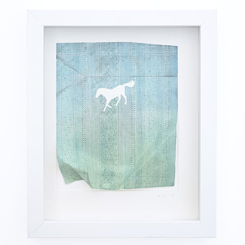 Present (Blue Horse) by Rebecca Thomson